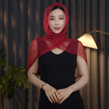 Summer 04 New Solid Color Sun Protection Necklace Scarf Fashion Versatile Sun Protection Neck Scarf Lazy Scarf